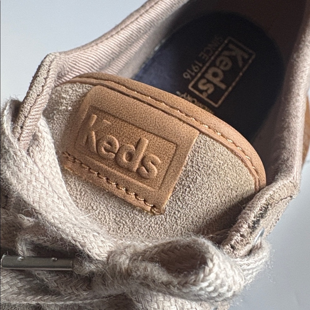 Keds Women’s Taupe Suede Low-Top Sneakers Shoes Size 9 - Picture 10 of 11